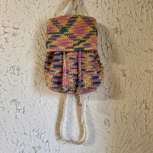 Wild Fable Colorful Crochet Backpack - Picture 2 of 8